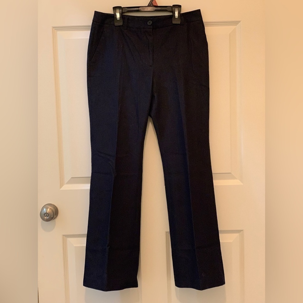 Talbots Raleigh Navy Denim Flared Trousers  Size-6